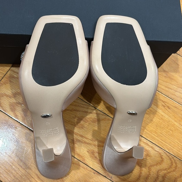 Tony Bianco Franki Sandal in Nude Satin, Size 6.5 - Picture 9 of 9